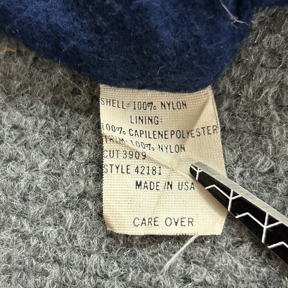 Patagonia Pants Mens Extra Large Fleece Lined Full Zip Grey VTG USA Made 38 X32 - Picture 6 of 14